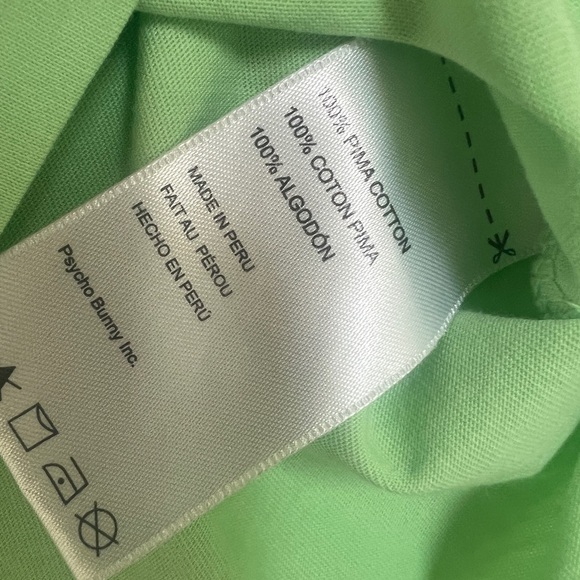 Psycho Bunny Mint Green Embroidered Logo Short Sleeve Crewneck T-Shirt - Picture 5 of 9